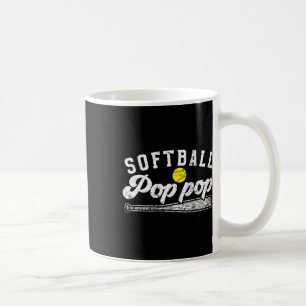 Caneca De Café Softball Pop Pop De Um Jogador De Softball Pop Pop