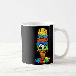 Caneca De Café Softll Sketll Futebol Sorvete Drip Jogo de Verão D