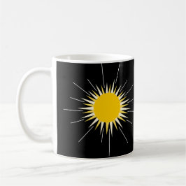 Caneca De Café Sol brilhante brilhante amarelo-brilhante