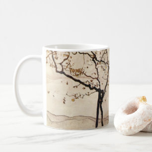 Caneca De Café Sol de Outono e Árvores por Egon Schiele, Arte Ant