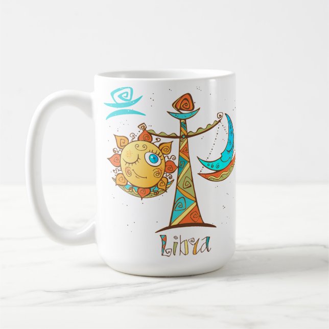 Caneca De Café Sol e Lua em Foca (Esquerda)