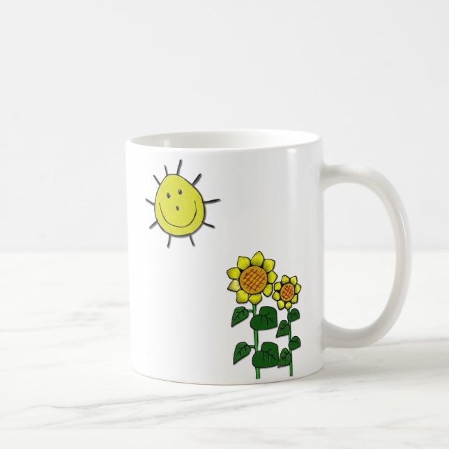 Caneca De Café Sol Feliz (Direita)