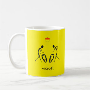 Caneca De Café Sol giro e amarelo-tambor africano
