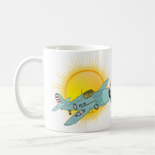 Caneca De Café sol legal do avião vintage