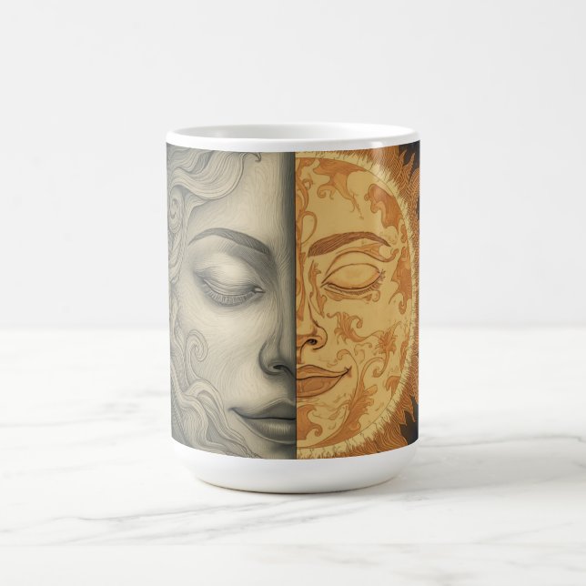 Caneca De Café sol lua (Centro)