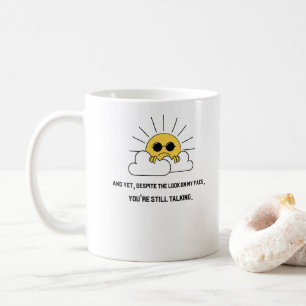 Caneca De Café Sol mal-humorado