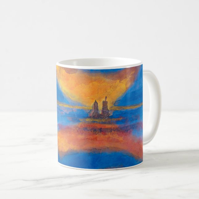 Caneca De Café Sol no mar | Emil Nolde | (Frente Esquerda)
