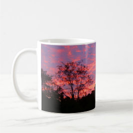 Caneca De Café Sol Rosa Vibrante