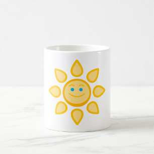 Caneca De Café Sol Sorridente Feliz Luz do Sol