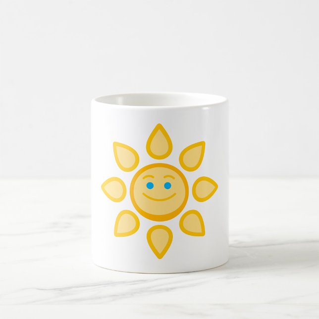 Caneca De Café Sol Sorridente Feliz Luz do Sol (Criador carregado)