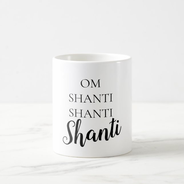 Caneca De Café Solace Mind® OM Shanti Mug (Centro)