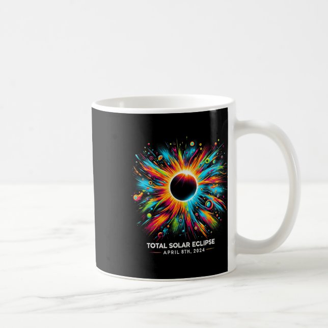 Caneca De Café Solar Eclipse 2024 04.08.24 Eclipse Mens Womens Ki (Direita)