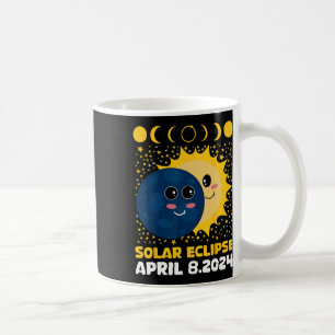Caneca De Café Solar Eclipse 2024 Cute Kids Toddler Boy Total Ecl