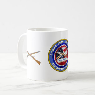 Caneca De Café Soldado de Infantaria de Veterano do Exército
