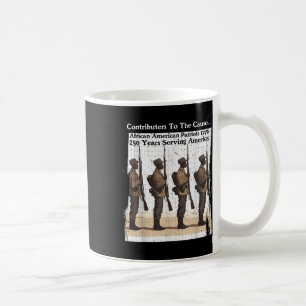 Caneca De Café Soldado Patriota Afro-Americano da Guerra Revoluci