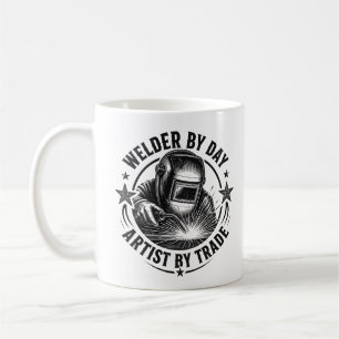 Caneca De Café **Soldador de Dia, Artista por Profissão Soldag