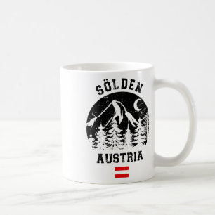 Caneca De Café Sölden Áustria Alpes Estância de Esqui Esqui Alpin