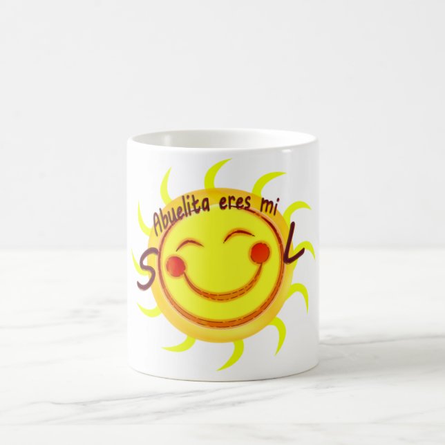 Caneca De Café Solenóide de Abuelita Eres MI (Centro)
