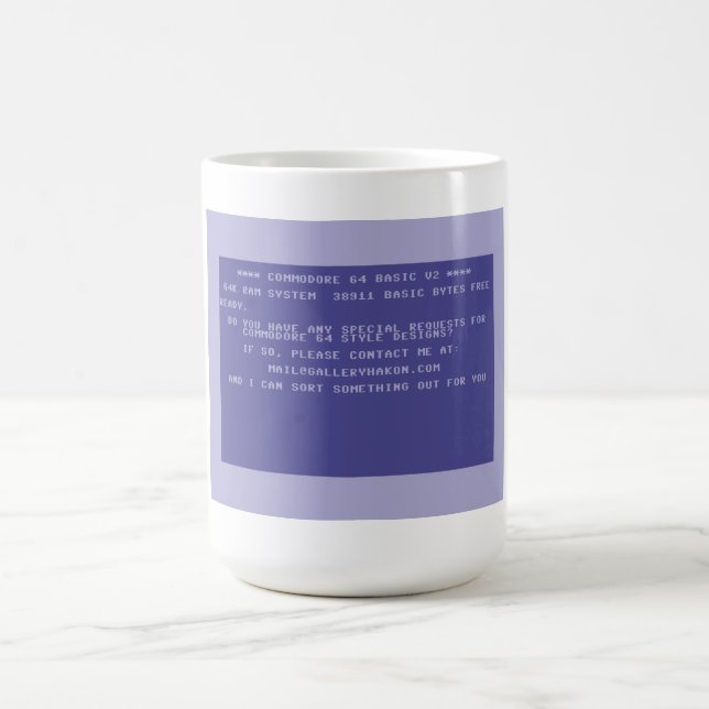 Caneca De Café Solicite seu Design de Comodoro Personalizado 64 (Centro)