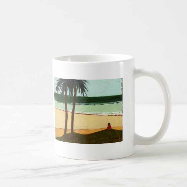 Caneca De Café Solidão 2006 do beira-mar (Direita)
