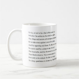 Caneca De Café Soliloquy de Hamlet