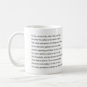 Caneca De Café Soliloquy de Hamlet