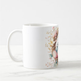 Caneca De Café Solo de Páscoa com Ovos e Flores