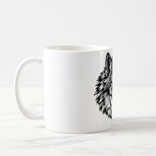 Caneca De Café Solte sua camisa do lobo selvagem