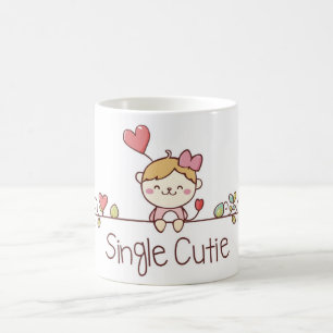 Caneca De Café Solteiro de Cartoon Bonito