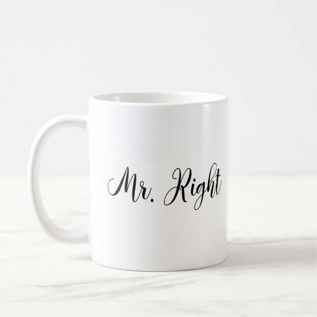Caneca De Café Solteiro de Casamento de Bowtie Right Bowtie (Esquerda)