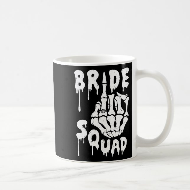 Caneca De Café Solteiro de Dia de as Bruxas engraçado de Mão do E (Direita)