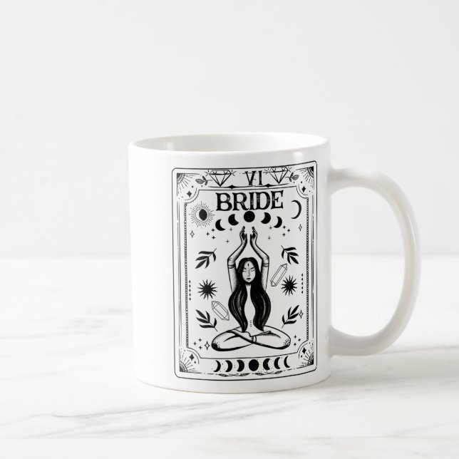 Caneca De Café Solteiro Gótico Coven Tarot Celestial (Direita)