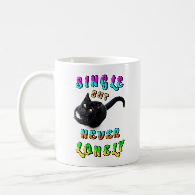 Caneca De Café Solteiro Mas Nunca Solitário (Esquerda)
