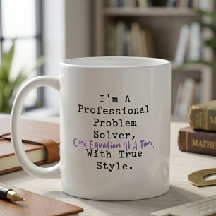 Caneca De Café Solucionador Profissional de Problemas Estilo Uma