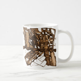 Caneca De Café sombra da cidade