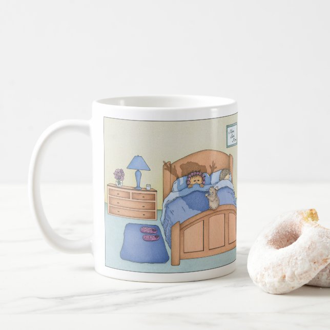 Caneca De Café Sombra de Hamster (Com Donut)