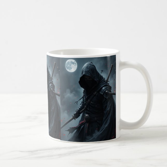 Caneca De Café Sombra Silenciosa - Zazzle Ninja Assassin (Direita)