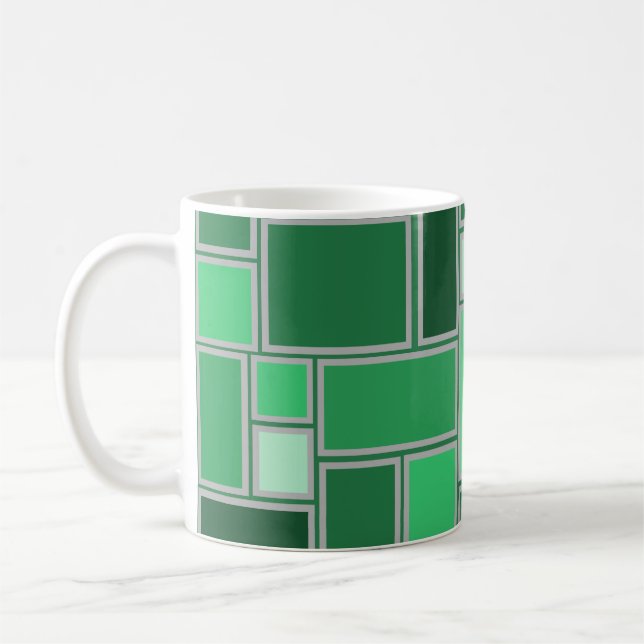 Caneca De Café Sombras de Verde (Esquerda)