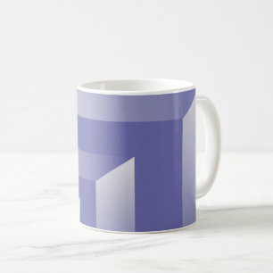 Caneca De Café Sombras violetas azuis