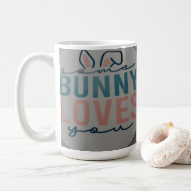 Caneca De Café some bunny loves you Easter mug (Com Donut)