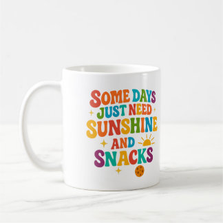Caneca De Café Some days just need sunshine and snacks - Mug