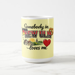 Caneca De Café Somebody in New Ulm Loves Me | German Heritage Mug