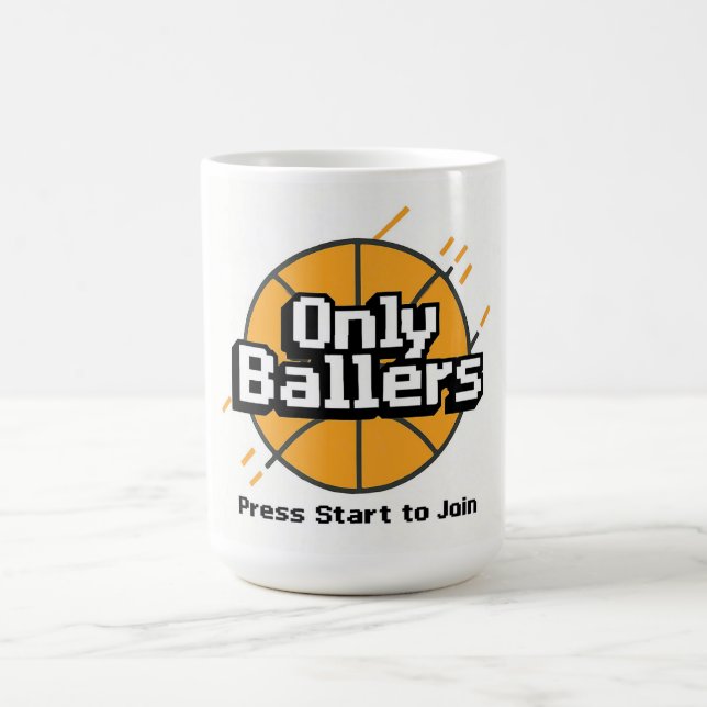 Caneca De Café Somente Ballers: Pressione Start para Entrar Canec (Centro)