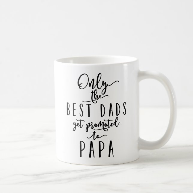 Caneca De Café Somente os melhores pais obtêm promovidos (Direita)