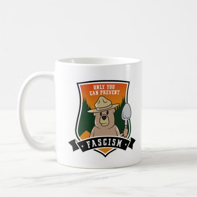 Caneca De Café Somente você pode evitar fascistas (Esquerda)