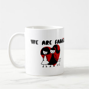 Caneca De Café Somos Gay da família/família lésbica duas mulhe