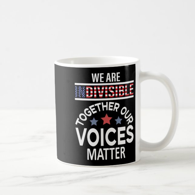 Caneca De Café Somos Indivisíveis Juntos Nossas Vozes (Direita)