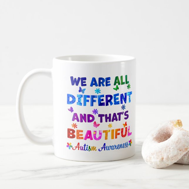 Caneca De Café Somos Todos Diferentes (Com Donut)