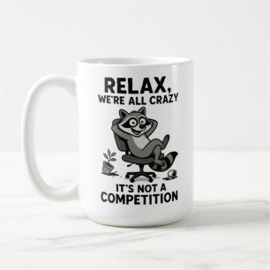 Caneca De Café Somos Todos Loucos Humor Sarcástico Saúde Mental