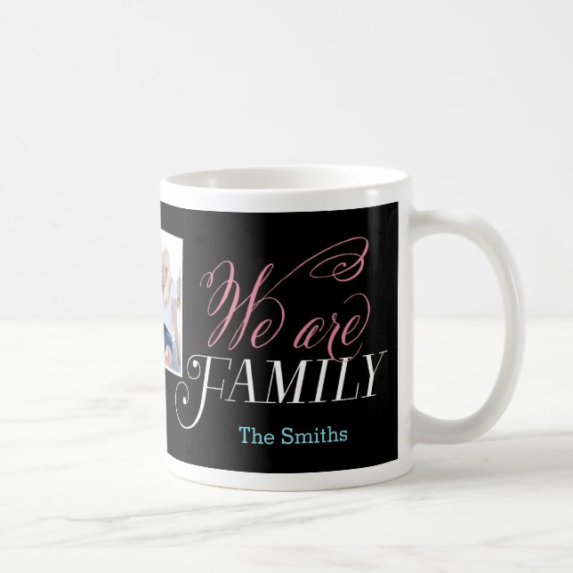 Caneca De Café Somos um grupo de fotos personalizado da família (Direita)